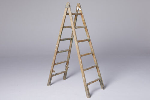 Escaleras Tijera de Madera Pino Doble Subida