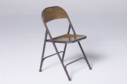 Silla plegable óxido