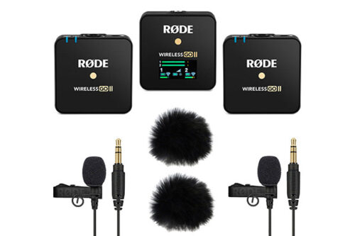 KIT 2 EMISORES 1 RECEPTOR MICROFONO INALAMBRICO RODE WIRELESS GO II